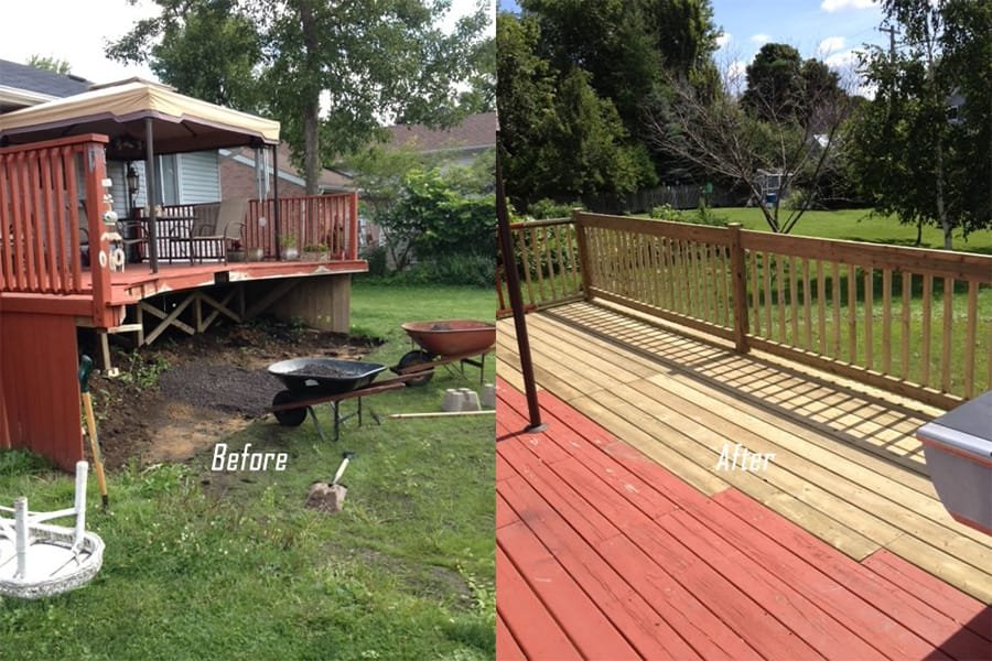 deck repair - Cornwall painting and handyman services