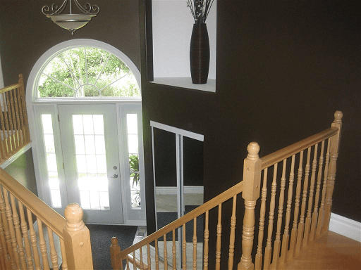 Interior Painting Job Example - Paint front entrance and trim - Cornwall Painting and handyman